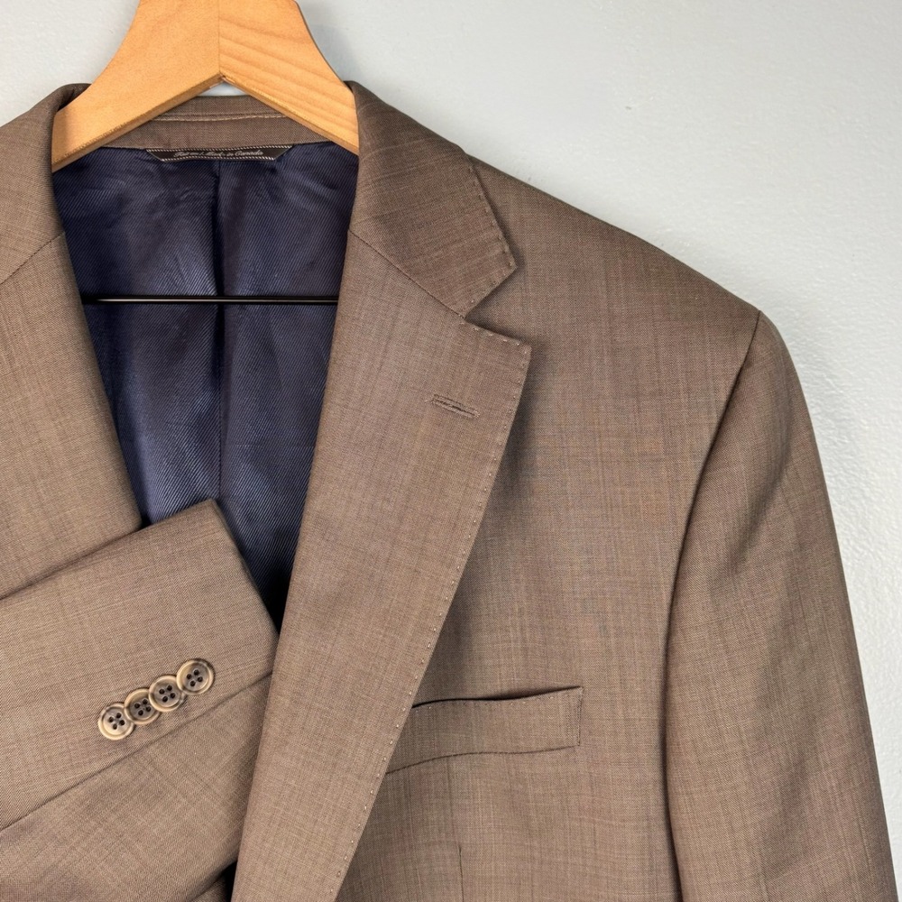 Jack Victor Elite Norway 2 Button Blazer Mens 44R Gray 100% Wool Sport Coat
